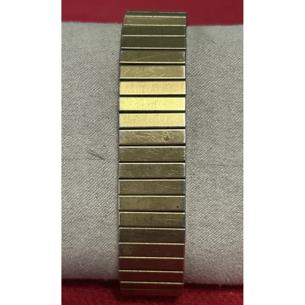 Vintage Timex Indiglo Digital Men Gold Tone Alarm Chrono Quartz Watch New Batter